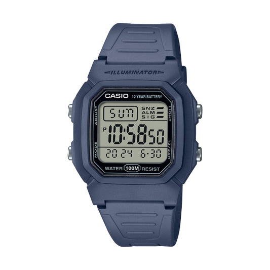 CASIO TIMELESS COLLECTION Mod. DIVER - DOUBLE TIME. ALARM. CHRONOGRAPH - 10 Year Battery - BLUE AVIO-0