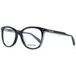 Zadig & Voltaire Black Women Glasses Frame in full-rim cat eye style with plastic material and demo lenses, includes branded case.