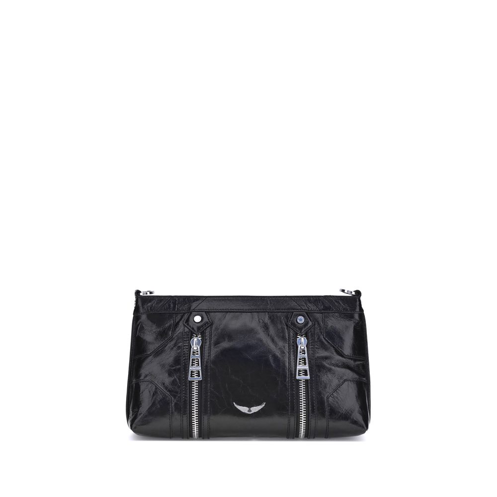 Front view with bag zipped and handles upright.