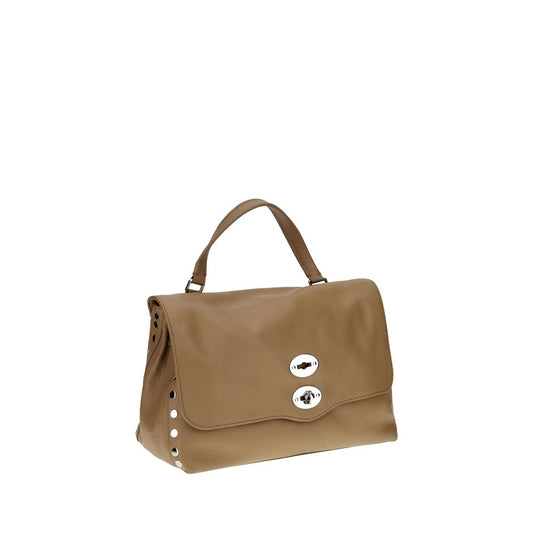 Zanellato Postina Daily Shoulder Bag in soft leather with swivel hook closure and adjustable strap, showcasing elegance and functionality.