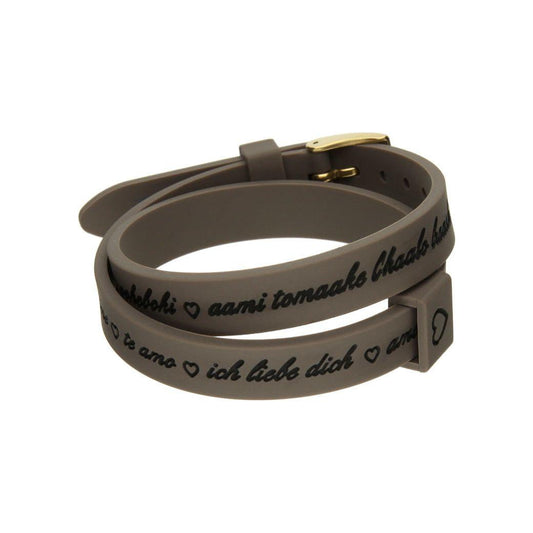 Il MEZZOMETRO Mod. I LOVE YOU GOLD - Bracciale in silicone/silicone bracelet BMG1703