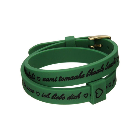Il MEZZOMETRO Mod. I LOVE YOU GOLD - Bracciale in silicone/silicone bracelet BMG1704