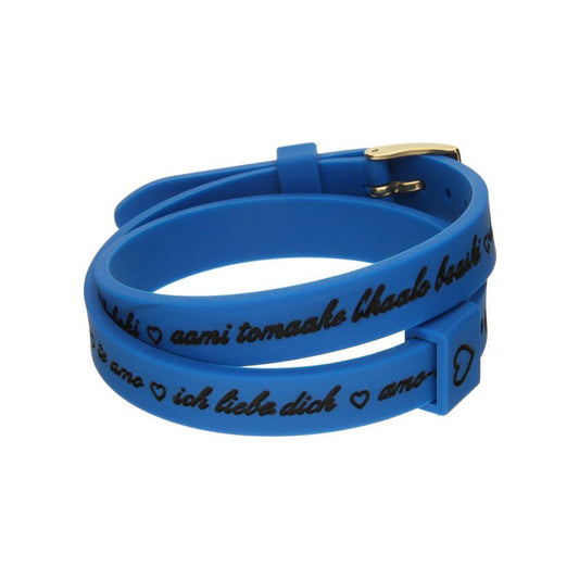 Il MEZZOMETRO Mod. I LOVE YOU GOLD - Bracciale in silicone/silicone bracelet BMG1705