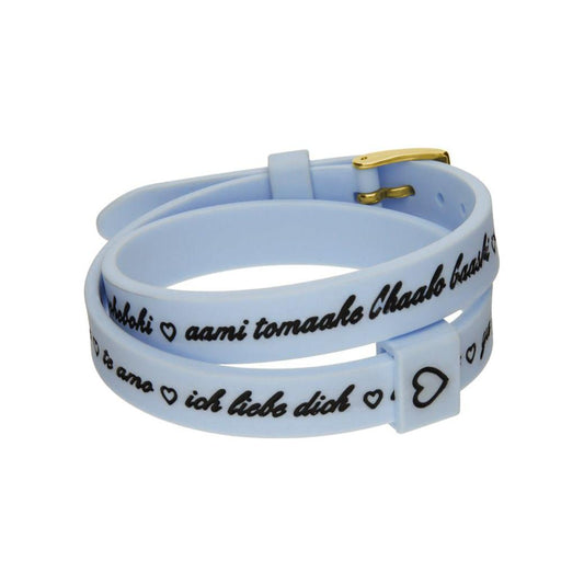 Il MEZZOMETRO Mod. I LOVE YOU GOLD - Bracciale in silicone/silicone bracelet BMG1706