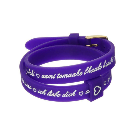 Il MEZZOMETRO Mod. I LOVE YOU GOLD - Bracciale in silicone/silicone bracelet BMG1707
