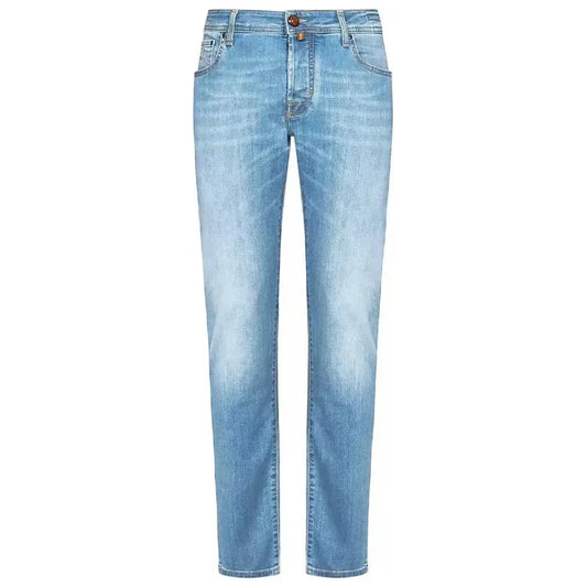 Light Blue Cotton Jeans & Pant JACO-10732-IT38 | XS